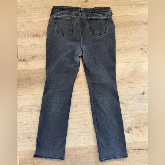 NYDJ Marilyn Straight Leg Jeans in Dark Gray - Picture 2 of 6